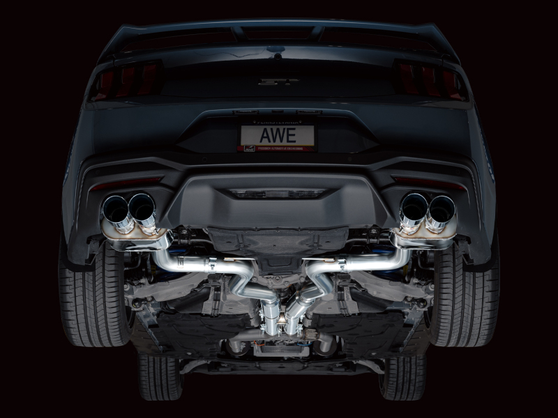 Ford Mustang Performance Exhaust - AWE Tuning - SwitchPath Cat Back - Chrome Silver - 2024+